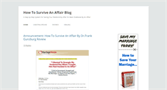Desktop Screenshot of howtosurviveanaffair.net