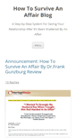 Mobile Screenshot of howtosurviveanaffair.net